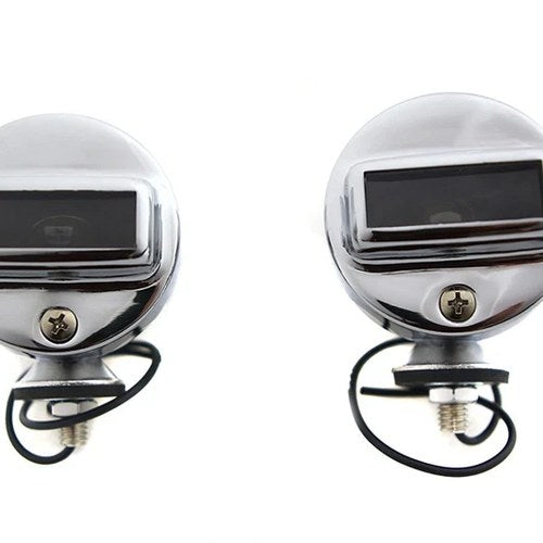 Blackout Bullet Lamp Set Chrome for Harley-Davidson