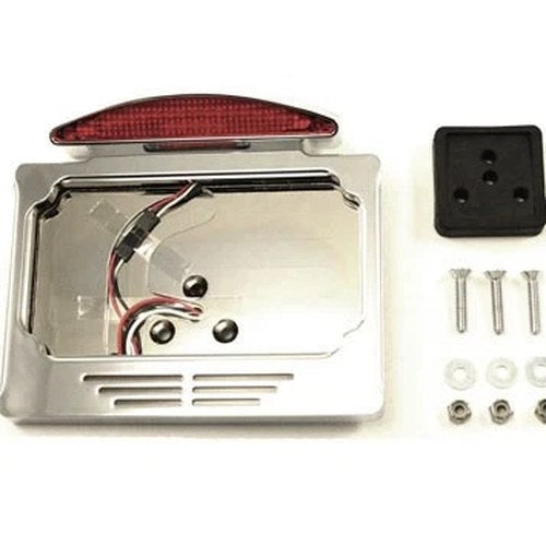 Chrome Billet Fender Mount LED Tail Lamp Slice Type for Harley-Davidson