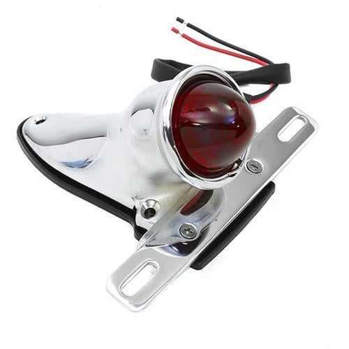 Bates Bobber Tail Lamp Assembly Chrome for Harley-Davidson