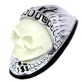 Skull Head Front Fender Lamp Chrome for Harley-Davidson