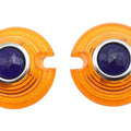 Marker Lamp Lens Amber with Blue Dot Bullet Style for Harley-Davidson