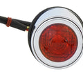 Round Style Tail Lamp with Red Lens for Harley-Davidson