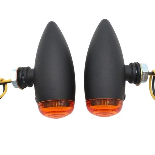 Mini LED Bullet Amber Lens Marker Lamp Set for Harley-Davidson