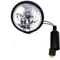 4-1/2 inch Round Headlamp Black for Harley-Davidson