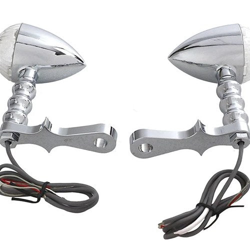LED Bullet Turn Signal Set with Headlamp Mount for Harley-Davidson