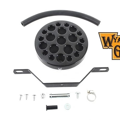 Wyatt Gatling Black Drilled Air Cleaner for Harley-Davidson