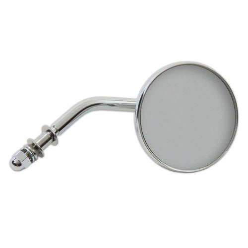Chrome 3 inch Round Mini Mirror with Stock Stem for Harley-Davidson