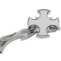 Rotar Mirror Chrome with Billet Flame Stem for Harley-Davidson