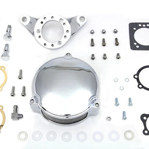 Chrome Wyatt Gatling Air Cleaner Assembly for Harley-Davidson