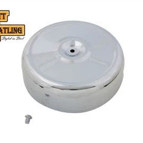 Wyatt Gatling Air Cleaner Assembly Chrome 8 inch for Harley-Davidson
