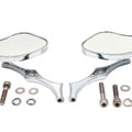 Pork Chop Mirror Set Billet for Harley-Davidson