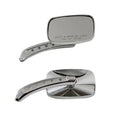 Oval Mirror Set Chrome for Harley-Davidson