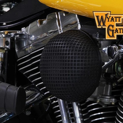 Black Wyatt Gatling Air Cleaner Assembly for Harley-Davidson