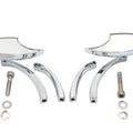 Lucifer Mirror Set Billet with Curve Stem for Harley-Davidson