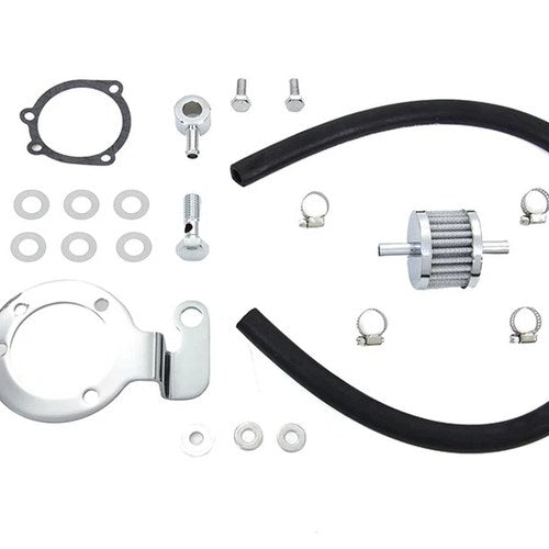 Crankcase Breather and Bracket Kit for Harley-Davidson