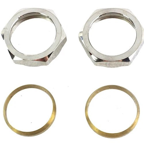 Nickel Plated Intake Manifold Nut and Seal Kit for Harley-Davidson