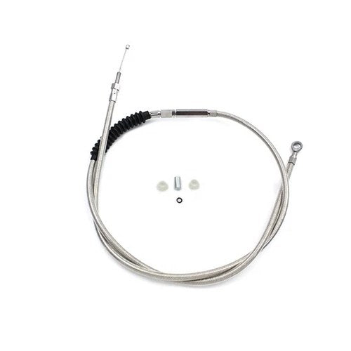 65.69 inch Braided Stainless Steel Clutch Cable for Harley-Davidson