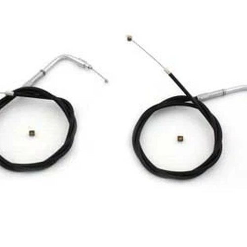 42.25 inch Black Throttle and Idle Cable Set for Harley-Davidson
