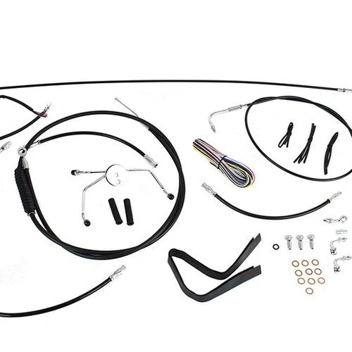 12 inch-14 inch Handlebar Cable and Brake Line Kit for Harley-Davidson