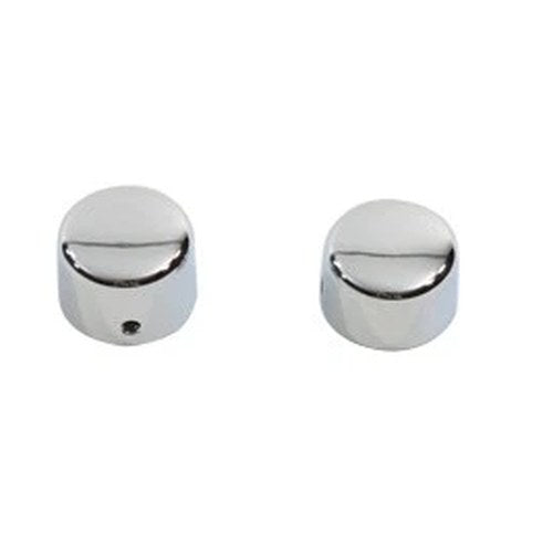 Chrome Front Axle Cap Cover Set Cap Style for Harley-Davidson
