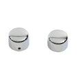 Chrome Front Axle Cap Cover Set Cap Style for Harley-Davidson