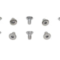 Allen Flat Head Screws Chrome 1/4 inch x 1/2 inch for Harley-Davidson
