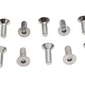 Allen Flat Head Screws Chrome 1/4 inch x 3/4 inch for Harley-Davidson