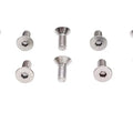 Allen Flat Head Screws Chrome 1/4 inch x 5/8 inch for Harley-Davidson
