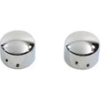 Chrome Front Axle Cap Cover Set Cap Style for Harley-Davidson