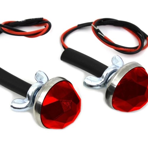 Red LED Reflector Set for Harley-Davidson