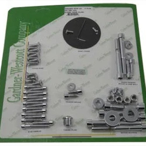 Chrome Allen Head Engine Dress Up Screw Kit for Harley-Davidson