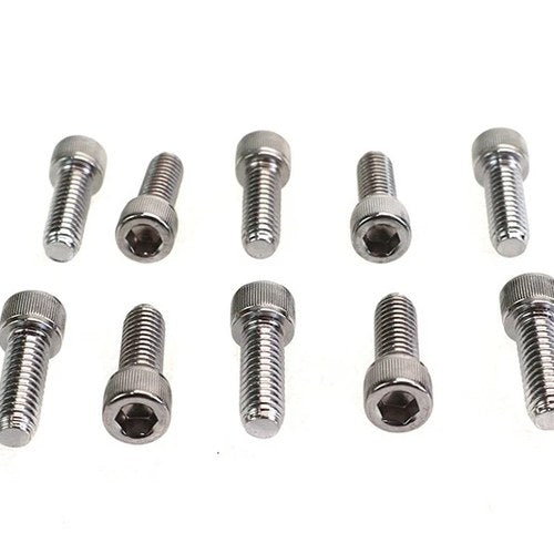 Allen Socket Cap Bolt Knurled Chrome 5/16 inch X 7/8 inch for Harley-Davidson