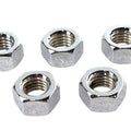 Chrome Hex Nuts 5/8 inch-11 for Harley-Davidson