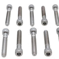 Allen Socket Cap Bolt Knurled Chrome 1/4 inch X 1-1/2 inch for Harley-Davidson