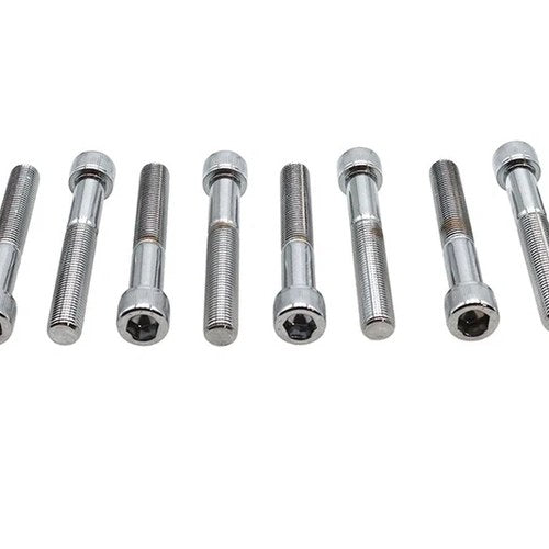 Allen Socket Cap Bolt Knurled Chrome 3/8 inch X 2-1/2 inch for Harley-Davidson