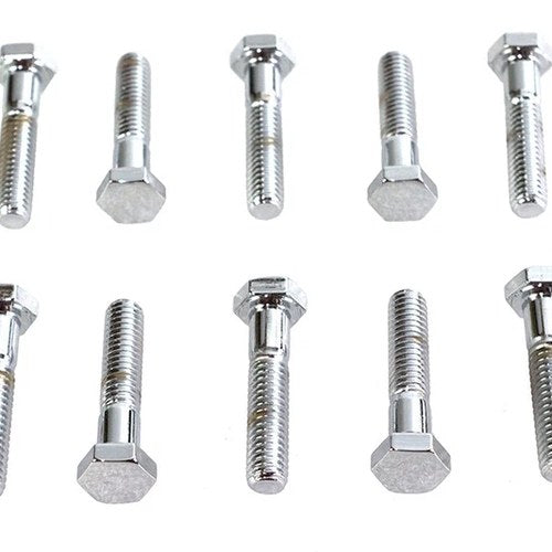 Hex Cap Bolts Chrome 5/16 inch x 1-1/2 inch fits Harley Davidson