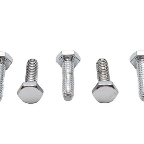 Hex Cap Bolts Chrome 1/4 inch x 7/8 inch for Harley-Davidson