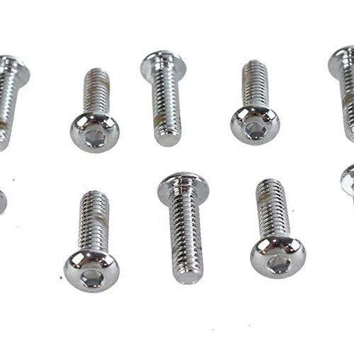 Allen Button Head Screws Chrome 1/4 inch X 7/8 inch for Harley-Davidson