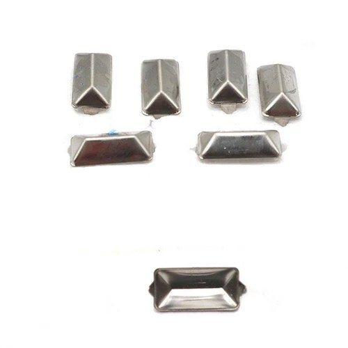3/4 inch Oblong Bevel Saddlebag Spots Nickel for Harley-Davidson