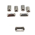 3/4 inch Oblong Bevel Saddlebag Spots Nickel for Harley-Davidson