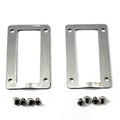 Polished Stainless Steel Rear Axle Protector Plates for Harley-Davidson