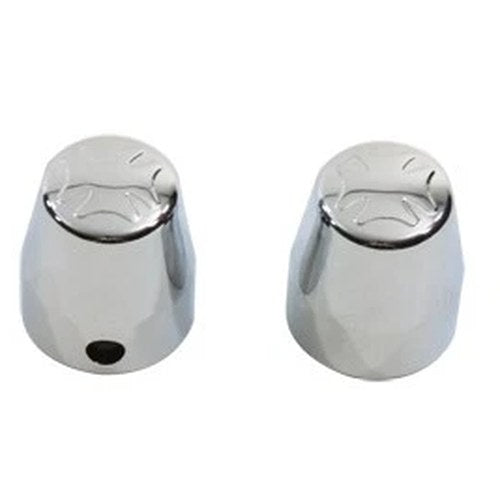 Chrome Rear Axle Nut Caps Maltese Style for Harley-Davidson