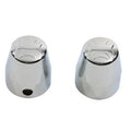 Chrome Rear Axle Nut Caps Maltese Style for Harley-Davidson