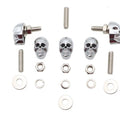 License Plate Frame Skull Krommet Set Chrome for Harley-Davidson