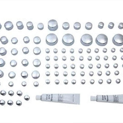 Chrome Bolt Cap 74 Piece Cover Kit for Harley-Davidson