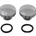 Tall Style Billet Vented and Non-Vented Gas Cap Set for Harley-Davidson