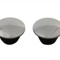 Polished Low Profile Gas Cap Set for Harley-Davidson