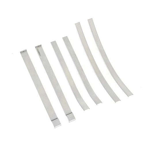 Emblem/Trim Mount Strip Set Raw Steel for Harley-Davidson