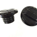 Air Flow Gas Cap Set Black for Harley-Davidson