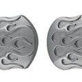Flame Style Screw-In Gas Cap Set Vented and Non-Vented for Harley-Davidson